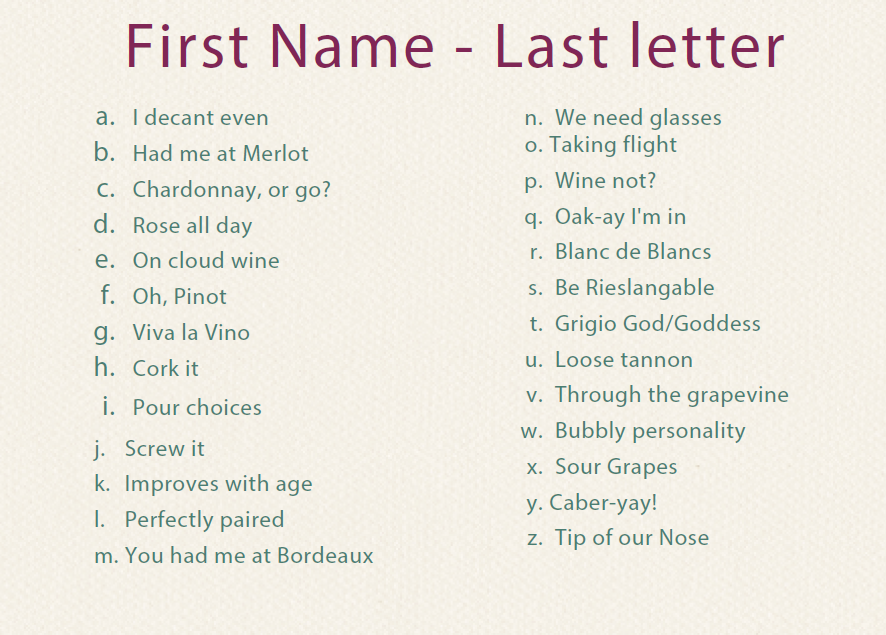 First Name