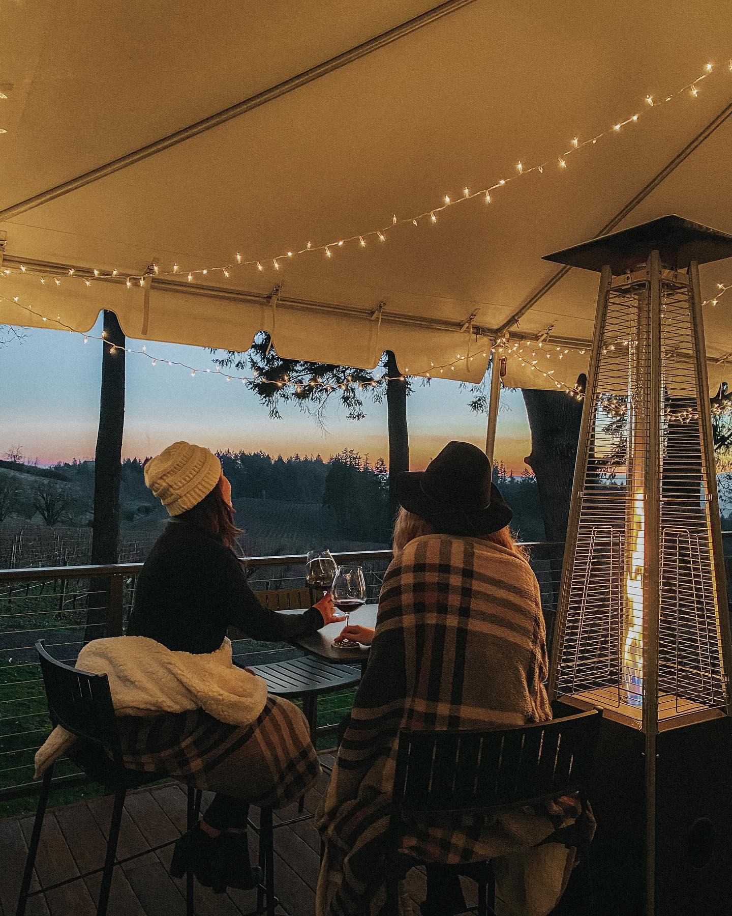 wine outdoors